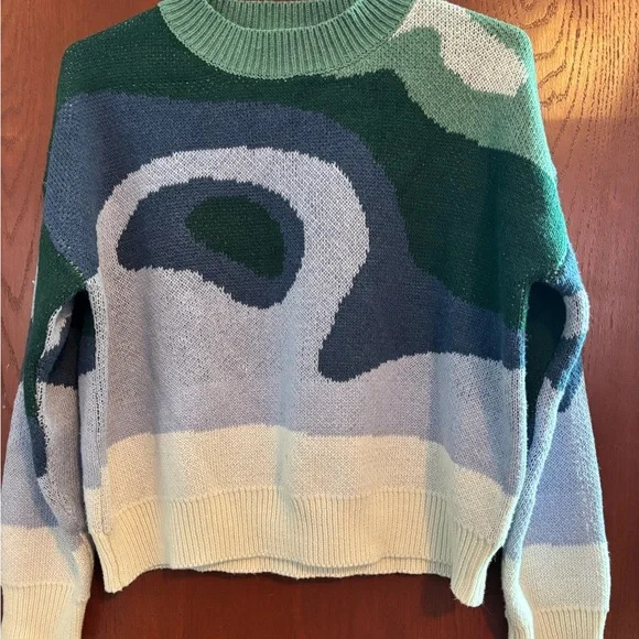 Colorful Abstract Pattern Sweater - Picture 1 of 3